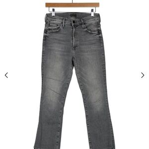 MOTHER Gray Straight Leg Jeans